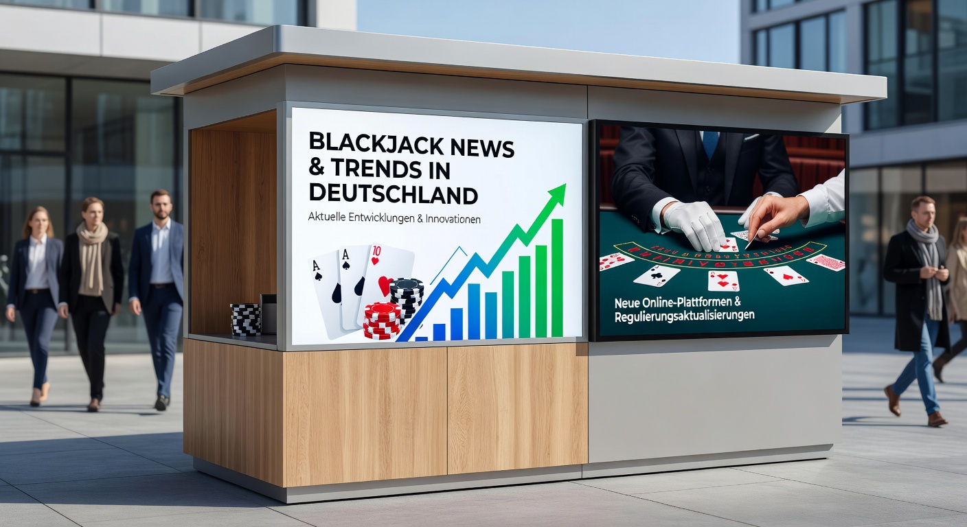 Symbolbild einer Spielbank in Baden-Württemberg mit Fokus auf Online-Glücksspiel-Elementen wie Roulette- und Blackjack-Tischen