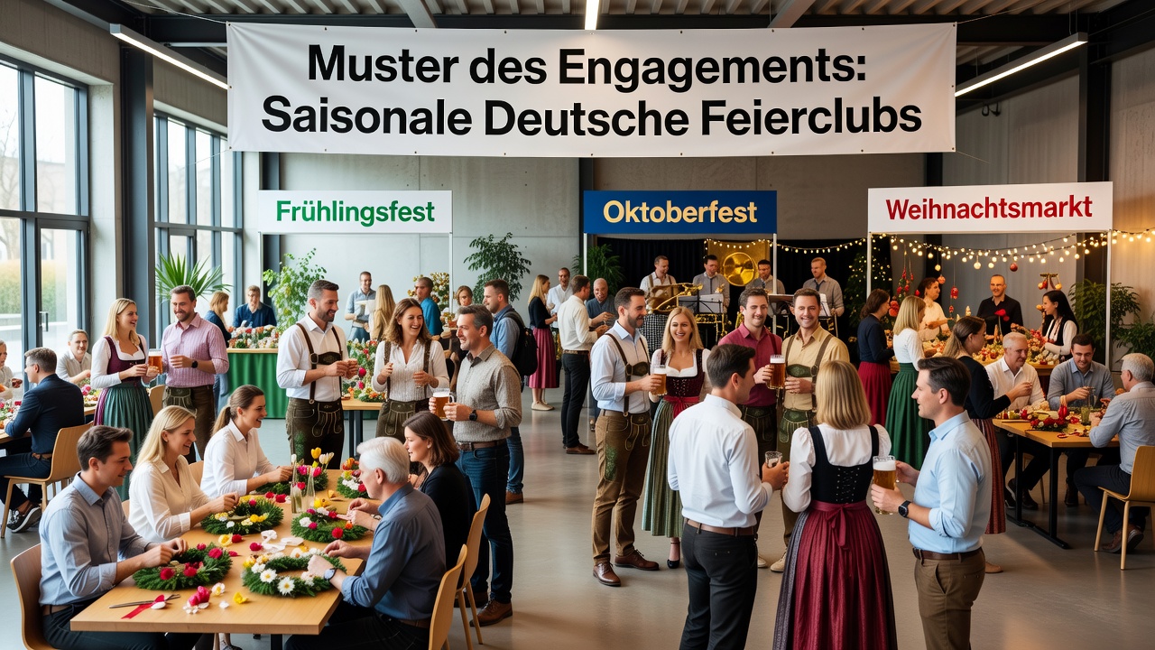Saisonale Aktivitäten und Gruppenzusammenkünfte in einem Festverein