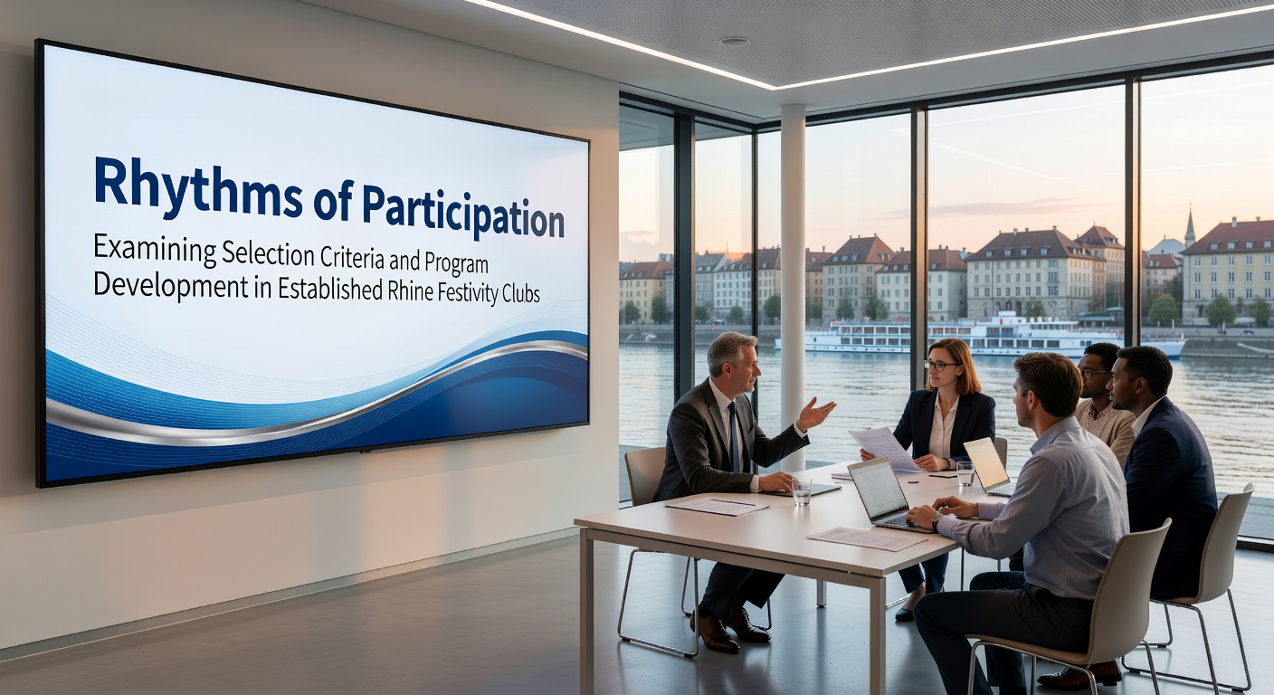 Mitglieder eines rheinischen Karnevalsvereins bei der Programmplanung in einem historischen Saal