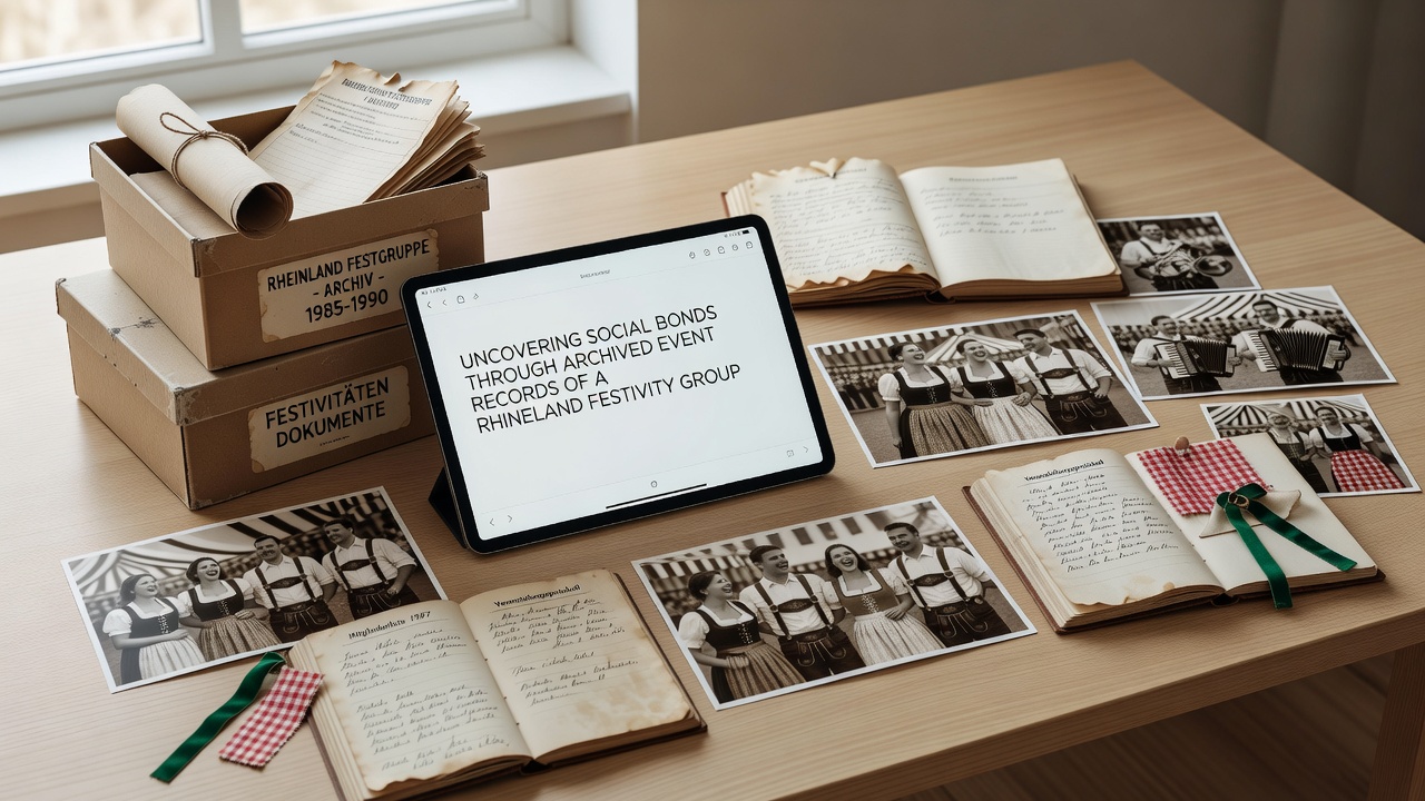 Digitale Archive und Mitgliederkarten aus rheinländischen Festgesellschaften illustrieren langfristige soziale Netzwerke